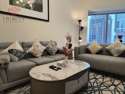 Vacant Now ( ReadyTo Move ) ! 2BHK Furnished ! Burj Khalifa View ! 2 Bath ! Own Parking Space