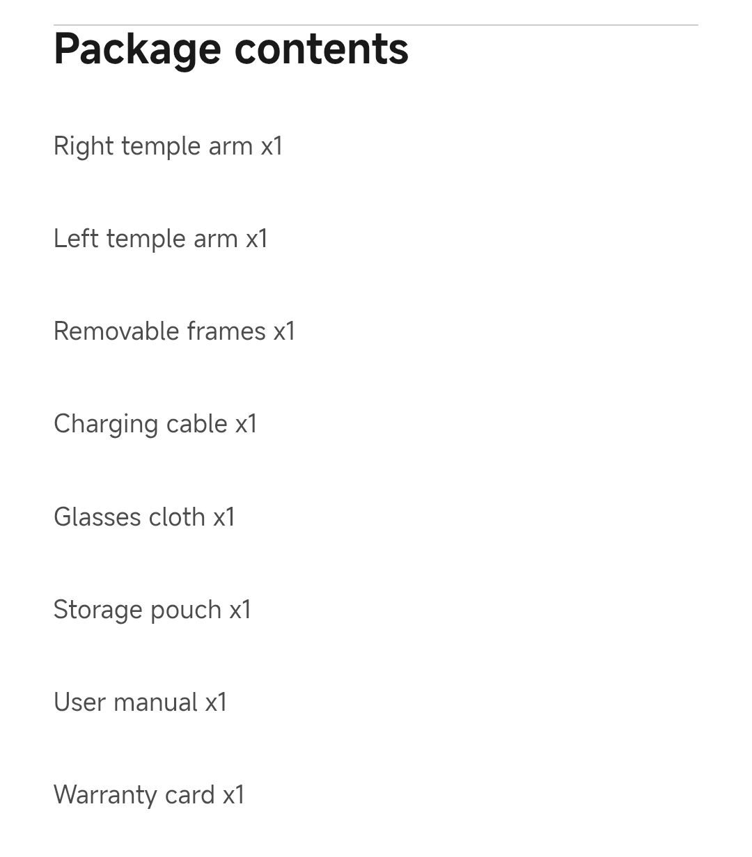 Xiaomi HD smart glasses