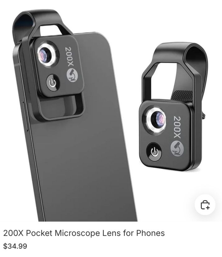 200x pocket microscope lens for phones