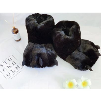 أحذية شتوية لطيفة على شكل مخلب الدب