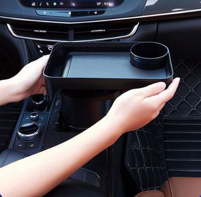 Multifunctional Car Cup Holder With Tray حامل أكواب متعدد الوظائف للسيارة مع صينية4