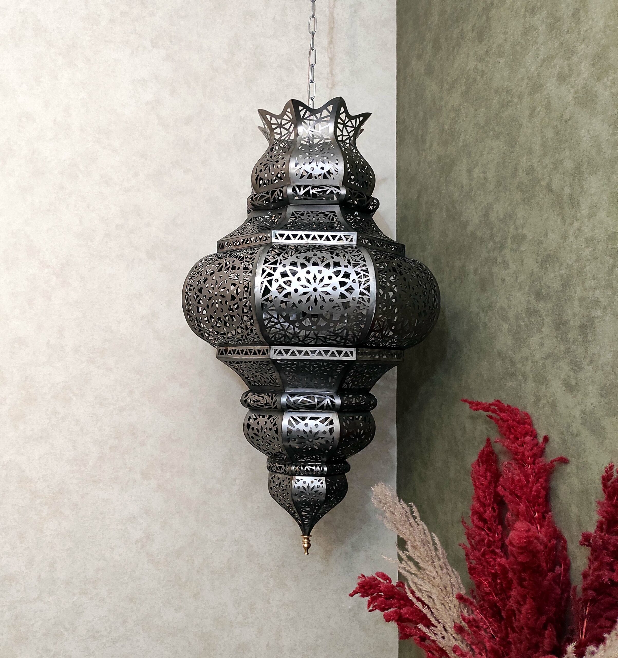 Handmade octagonal chandelier in Moroccan style – “Fouad”