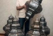 Handmade octagonal chandelier in Moroccan style – “Fouad”