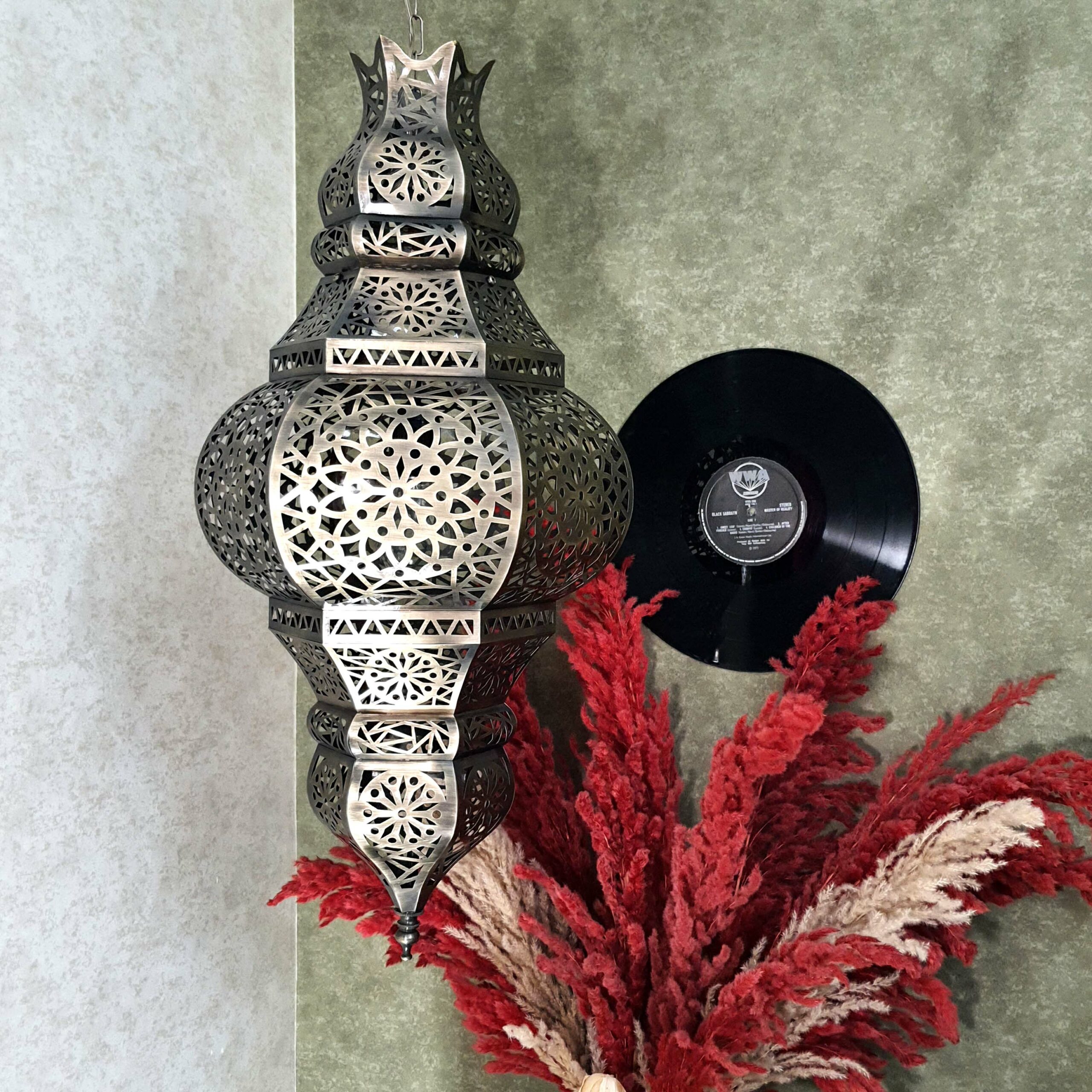 Handcrafted Moroccan-Style Hexagonal Chandelier – “Farid”