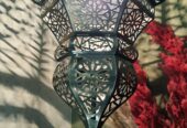 Handcrafted Moroccan-Style Hexagonal Chandelier – “Farid”