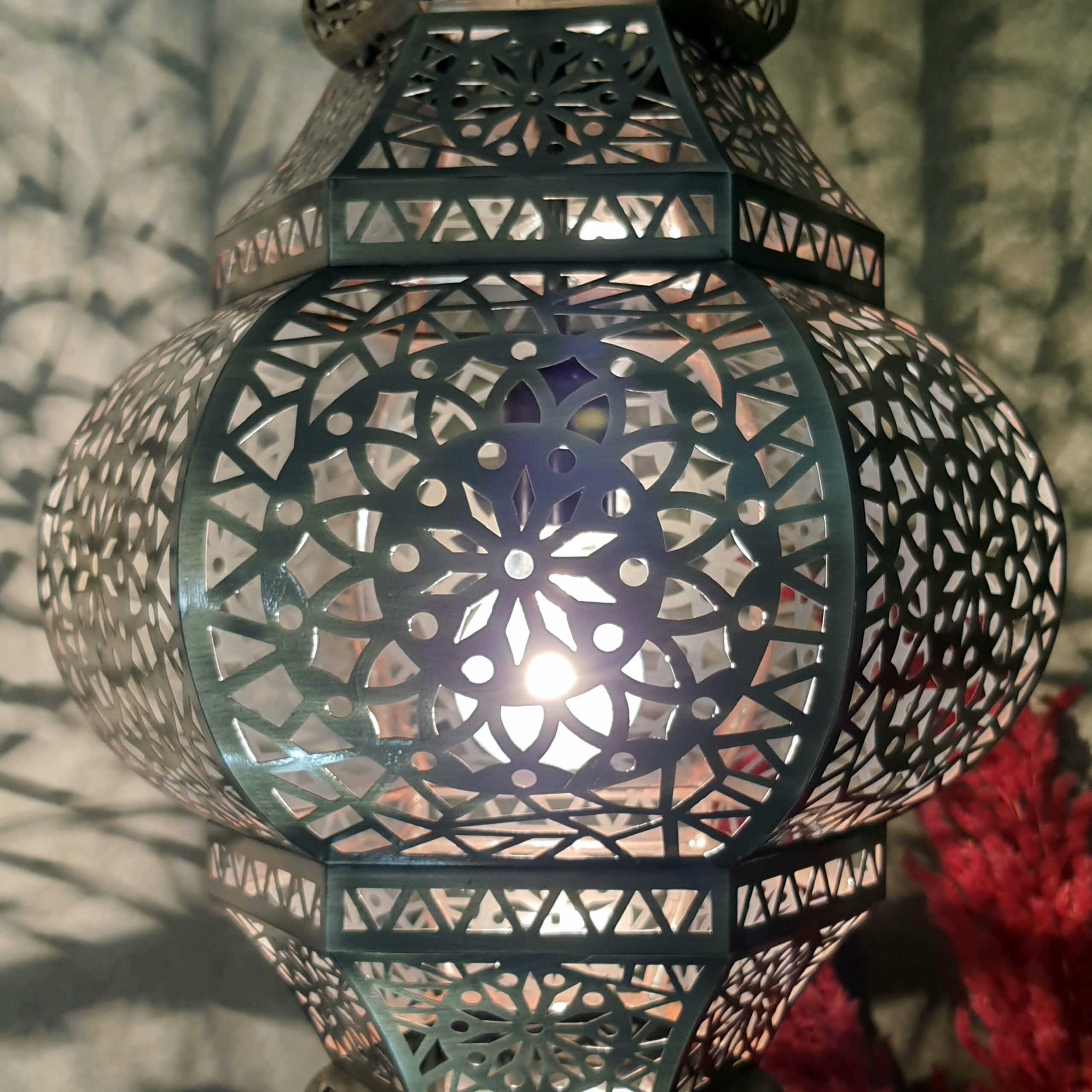Handcrafted Moroccan-Style Hexagonal Chandelier – “Farid”