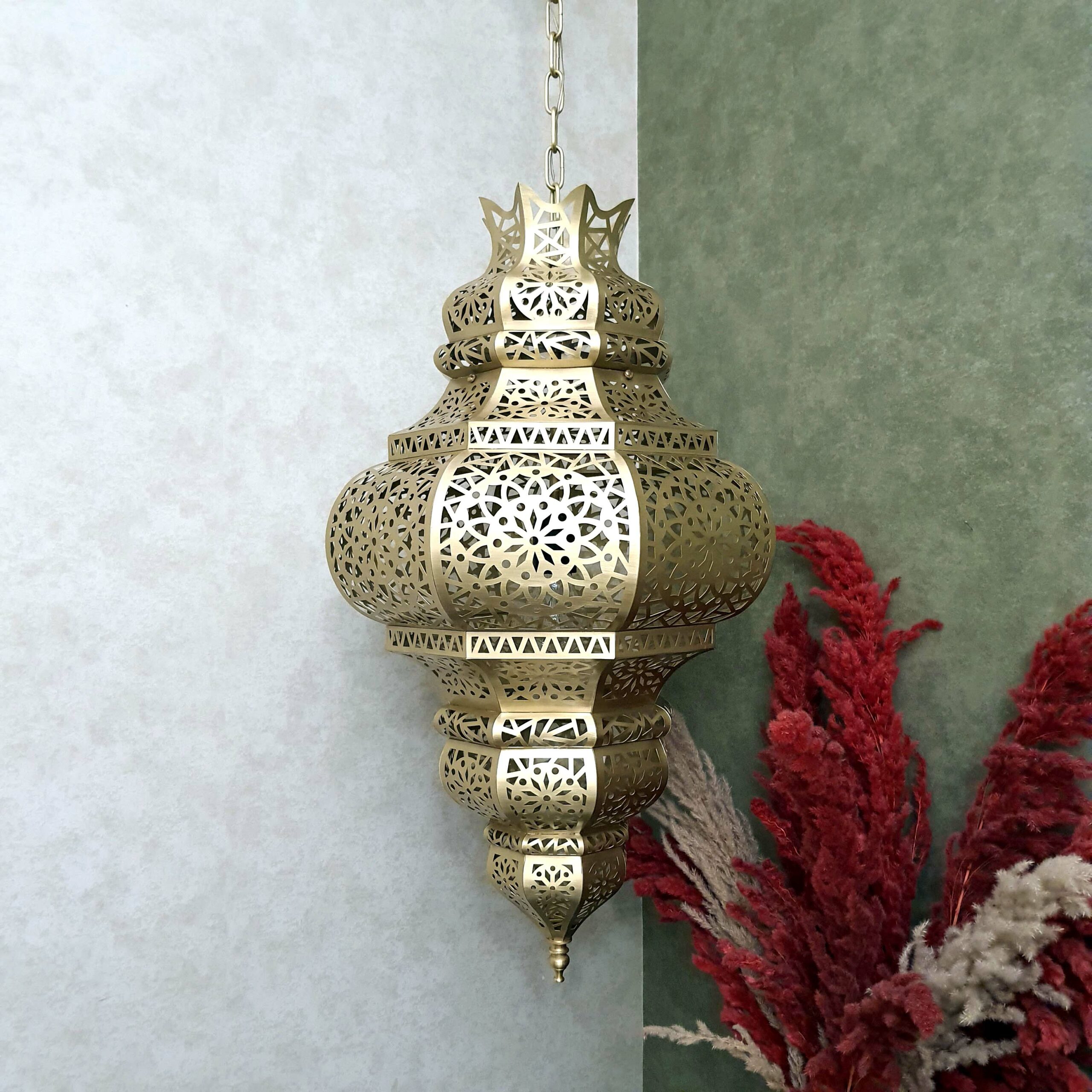 Handmade octagonal chandelier in Moroccan style – “Fouad”