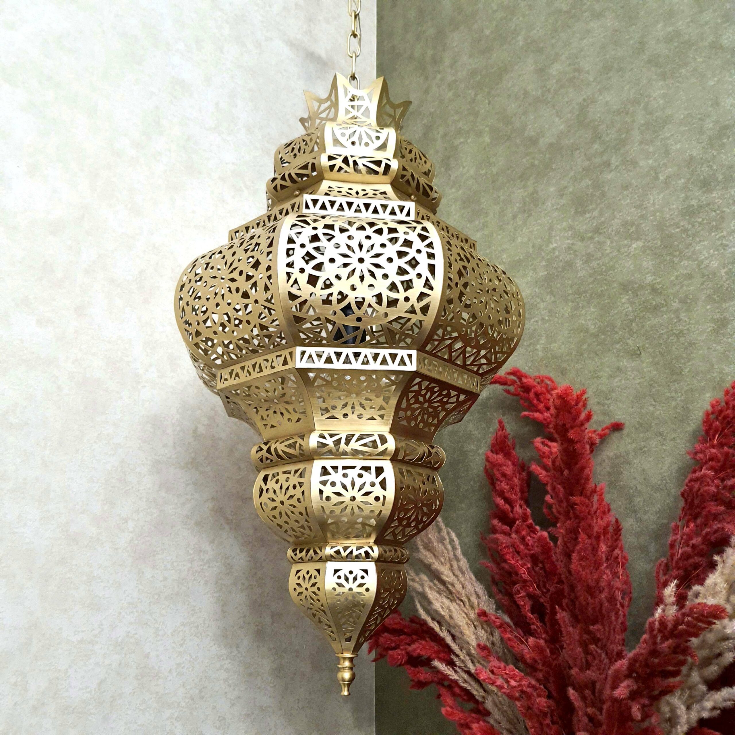 Handmade octagonal chandelier in Moroccan style – “Fouad”