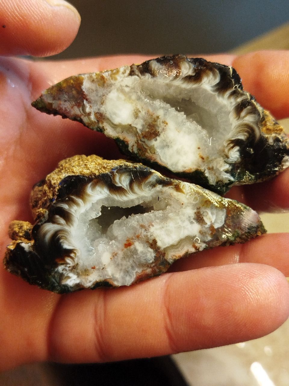 Rare Fire Agate Geode– Unique Natural Gemstone
