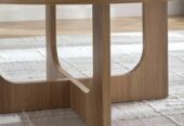 Modern Round Coffee Table for Stylish Living Room Coular Walnut Melamine size w600mmH450mm