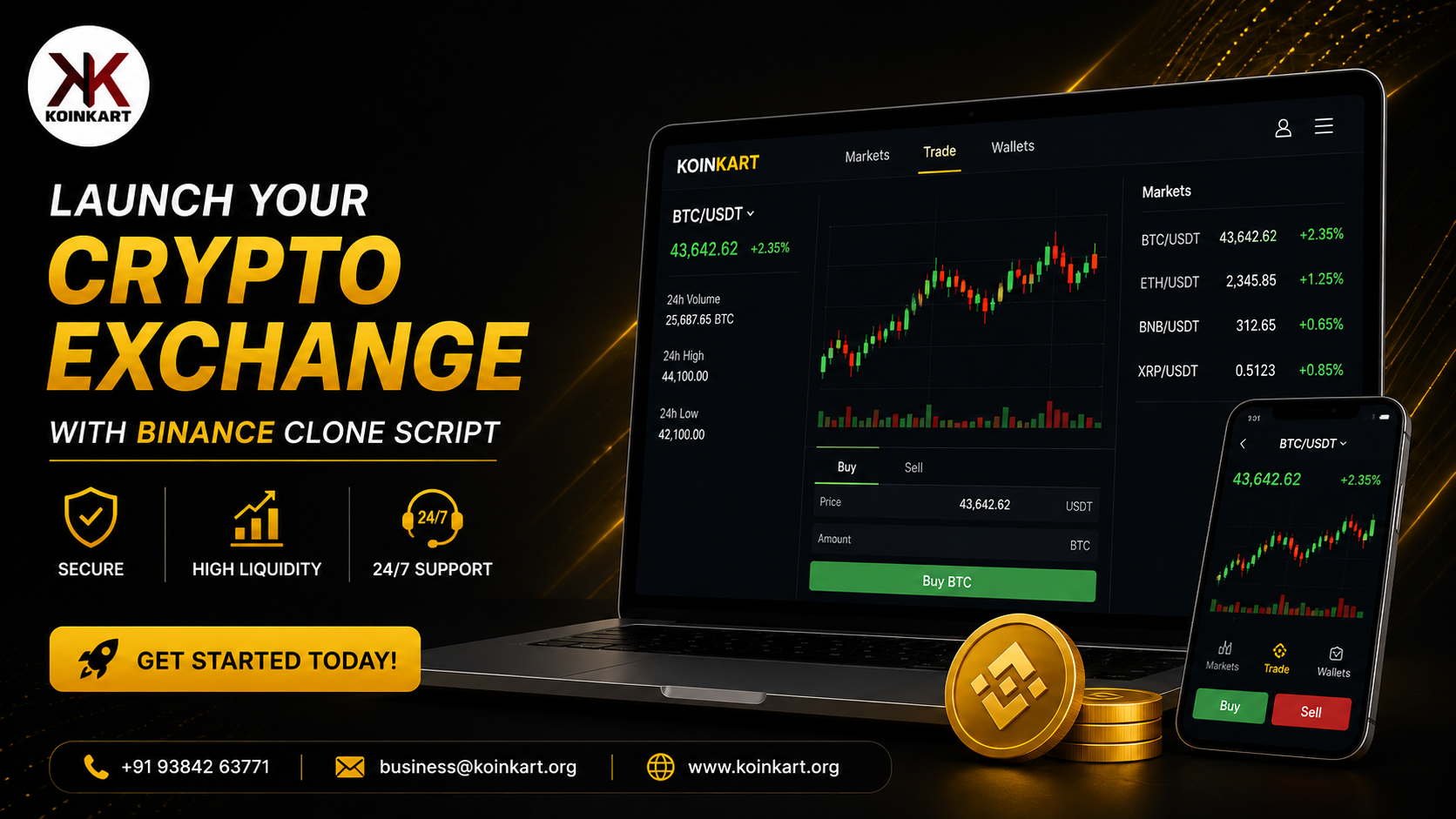 Launch Your Crypto Exchange with a Binance Clone Script