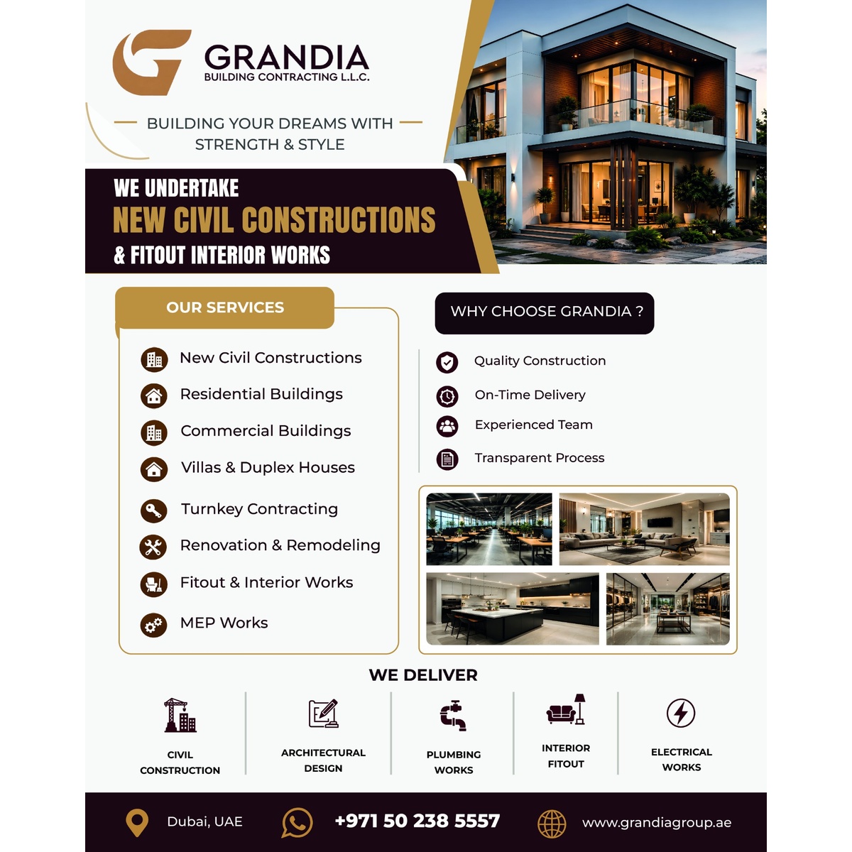 Grandia Building Contracting | Construction & Building Services in UAE
