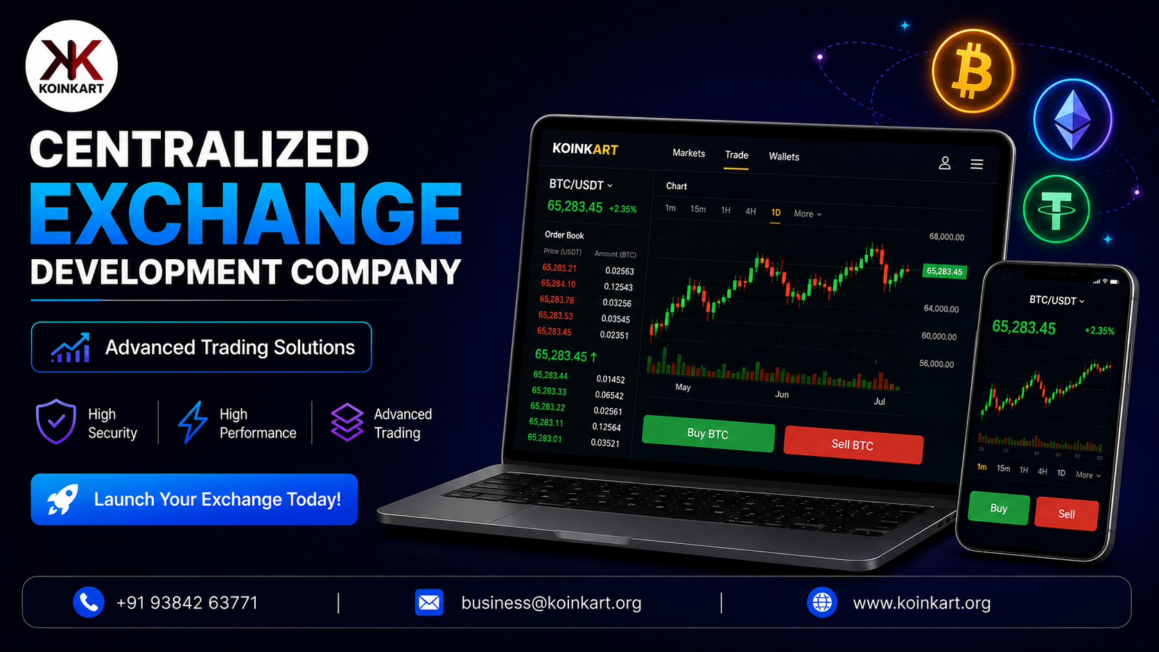 Centralized Exchange Development Company with Advanced Trading Solutions