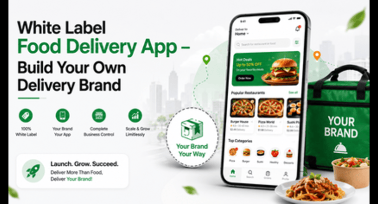 White Label Food Delivery App – Build Your Own Delivery Brand