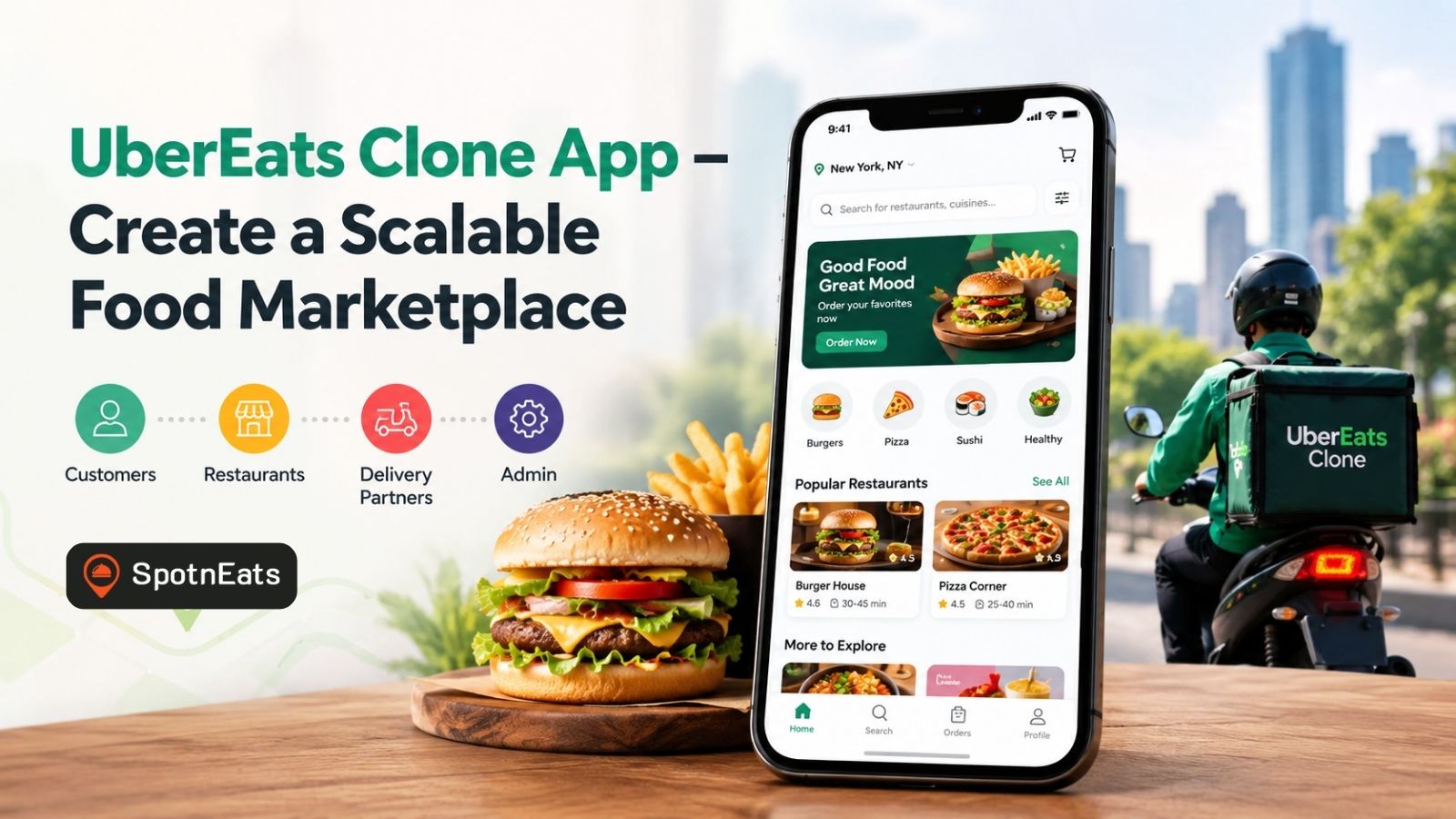 UberEats Clone App – Launch Food Marketplace Easily